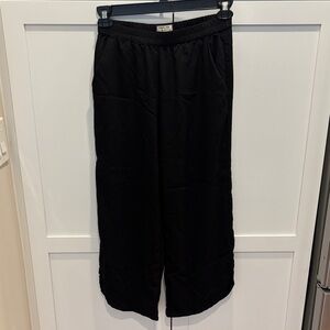 Marine Layer Wide Leg Allison Pant (Small, Black)